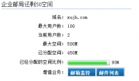 郵箱剩余容量提示